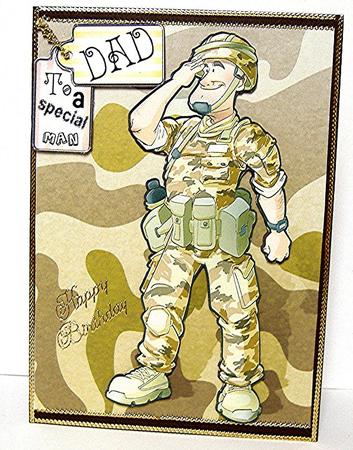 Army Dude A4. by Maxine Jones
