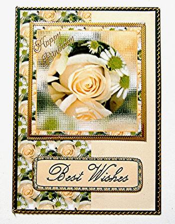 Peach Rose Topper and Sheet by Maxine Jones