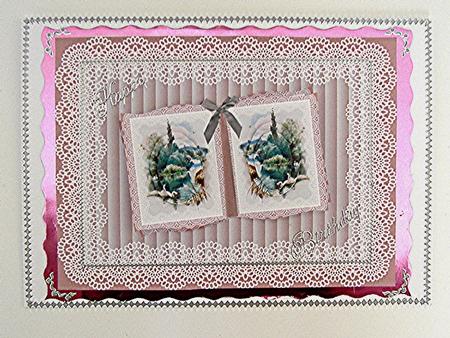 Lake Scene and Shaped Book Style by Maxine Jones