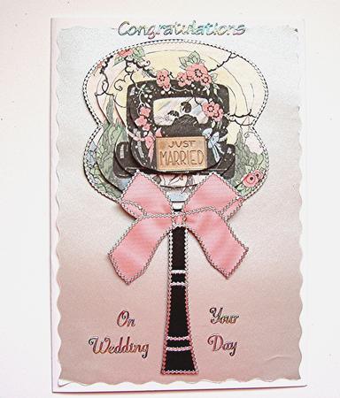 Wedding Car Oriental Hand Fan 3D Topper by Maxine Jones
