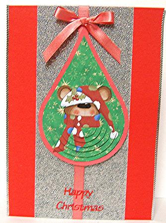 Christmas Bear Tear Drop by Maxine Jones