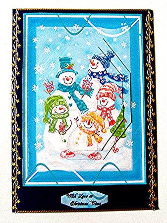 Christmas Snow Family by Maxine Jones