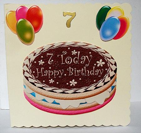 7 Today Birthday Cake by Maxine Jones