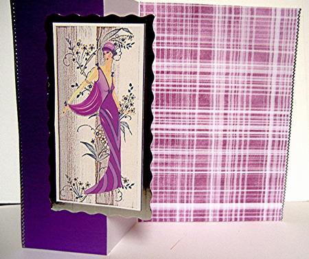 Pansy, Lace and Pearls Matching Backing Paper by Maxine Jones