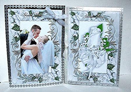 Beautiful Wedding and Corsage in Rose Frame Toppers by Maxine Jones