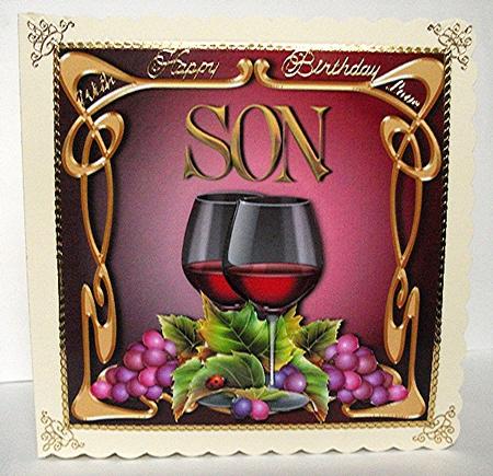 Art Nouveau Red Wine - Son - More Available by Maxine Jones