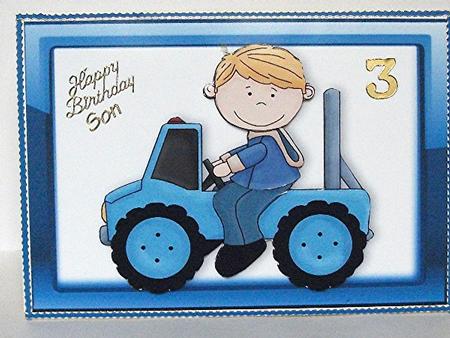 Boys Toys Blue Jeep in Blue Glass Frame by Maxine Jones