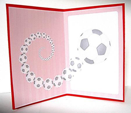 Football Fan Insert Red by Maxine Jones