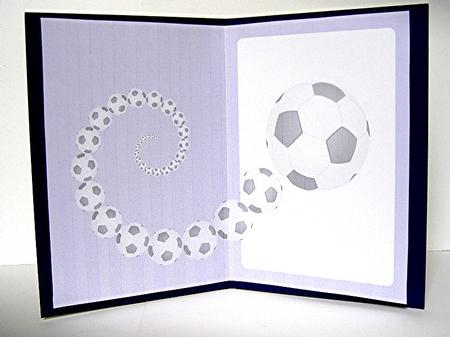 Football Fan Insert Purple by Maxine Jones