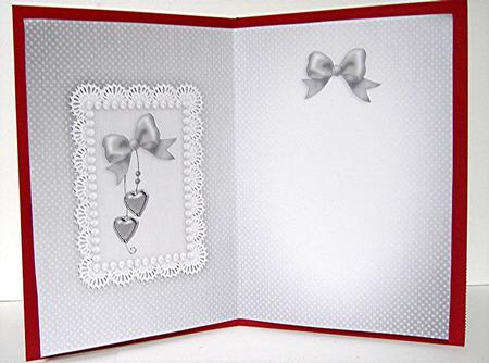 Greetings, Lace and Pearls Matching Insert A5 Portrait by Maxine Jones