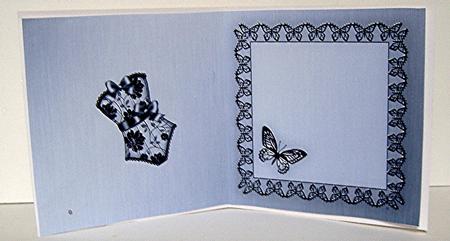 Elegant Boudoir Matching Insert Square Portrait by Maxine Jones