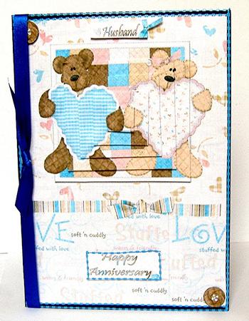 A Beary Special Love Pyramid Card Front by Maxine Jones