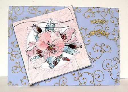 Posy and Pearls Wavy Spiral Side Stacker by Maxine Jones