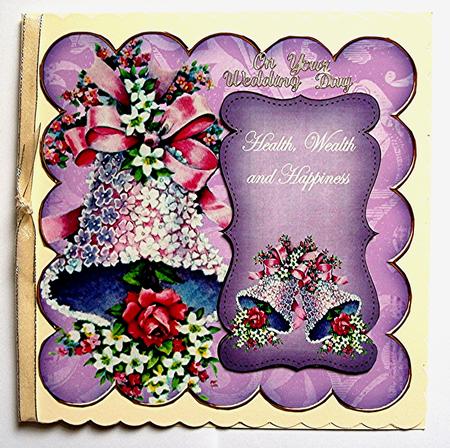 Lilac Wedding Bells Health Wealth 8in Scallop Topper by Maxine Jones