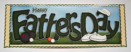 Fathers Day Large Dl Card N 3D Decoupage by Maxine Jones