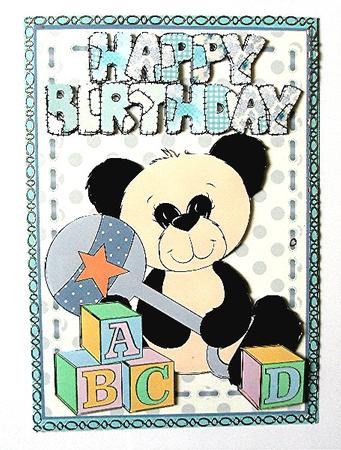 Building Blocks - Panda Birthday by Maxine Jones