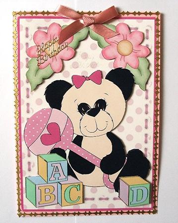 Building Blocks - Panda Baby Girl by Maxine Jones
