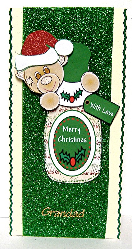 Christmas Champagne Teddy Toppers by Maxine Jones