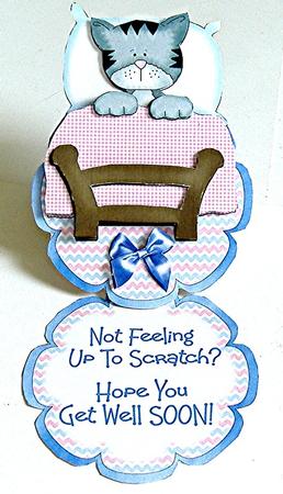 Not Up to Scratch? - Flower Easel Card or Topper by Maxine Jones