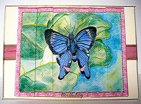 Watercolored Butterfly by Maxine Jones