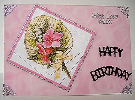 Floral Fan Spiral Pyramid by Maxine Jones