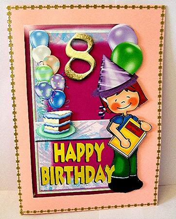 Happy Birthday for 8 Year Old by Maxine Jones