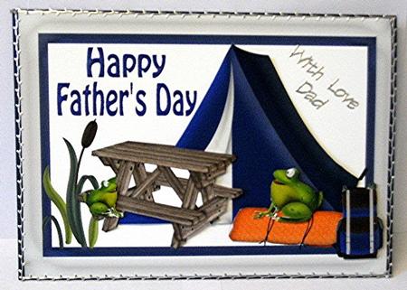 Fathers Day Camping with Cheeky Frogs by Maxine Jones