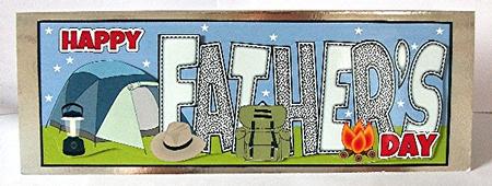 Camping Father's Day Large Dl by Maxine Jones