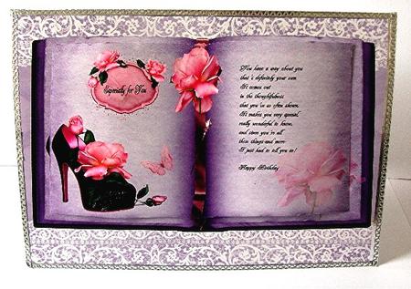 Lavender Book Birthday Verse by Maxine Jones