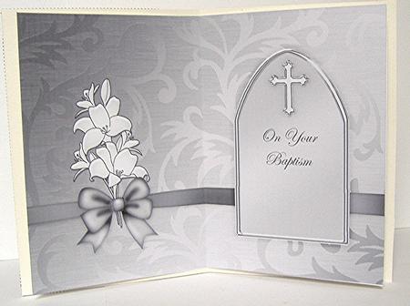Baptism Metallic Matching Insert 5 x 7 Portrait by Maxine Jones