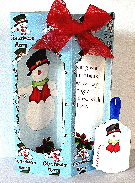 Tower Card - Smart Snowman by Maxine Jones