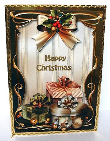 Green & Gold Art Nouveau Christmas by Maxine Jones