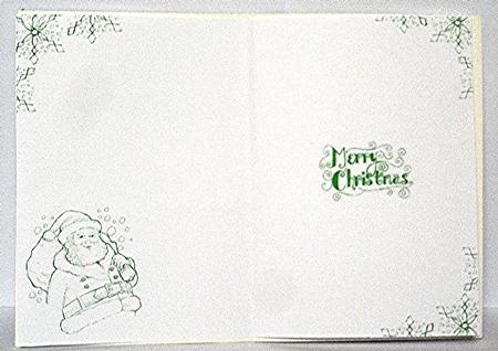 Santa Insert Green by Maxine Jones