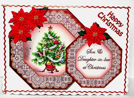 Elegant Tree Son & Daughter In-law Double Octagon Card Kit by Maxine Jones