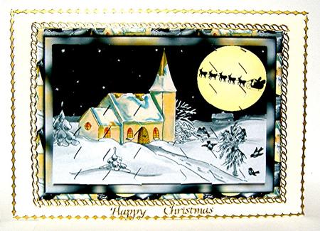 Once Upon a Moonlit Night - Zig-zag Edge Side Stacker by Maxine Jones