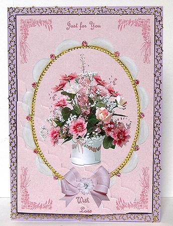 I Bring You Flowers Wavy Corner Stacker by Maxine Jones