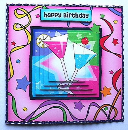 Cheers!! Quick Card with Pyramage by Maxine Jones
