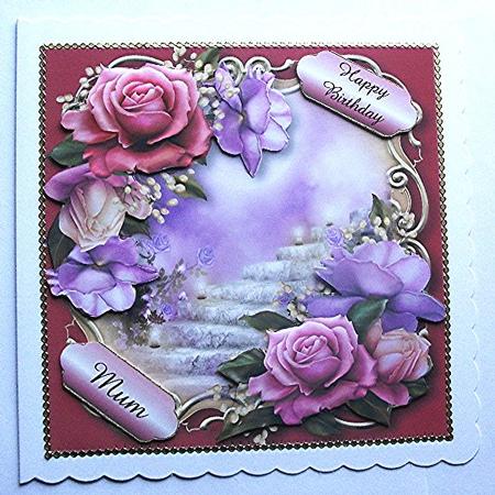 Beautiful Belle Roses Golden Scene - Square by Maxine Jones