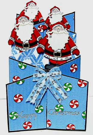 Fat Santa Cascade Card Kit by Maxine Jones