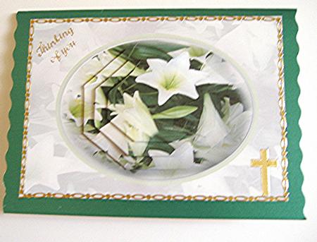 White Lilies Symathy by Maxine Jones
