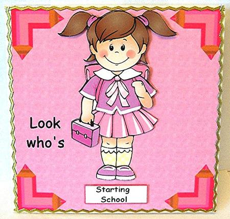Starting School Nursery Girl by Maxine Jones