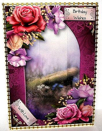 Arched Scene Stacker - Belle Roses by Maxine Jones