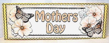 Large Dl Mothers Day Floral Butterflies 3D Decoupage by Maxine Jones