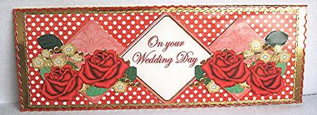 Red Rose Wedding Day Exlarge Dl Diamond Topper by Maxine Jones