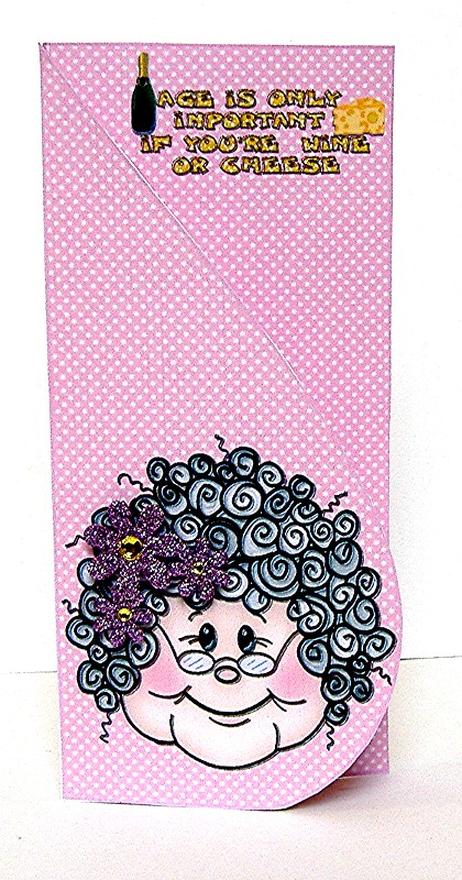 Over 60s Club-tear Drop Card by Maxine Jones