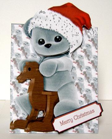 Teddy on a Rocking Horse by Maxine Jones