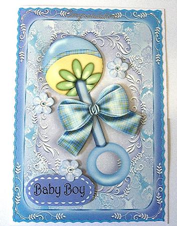 Baby Boy Rattle by Maxine Jones
