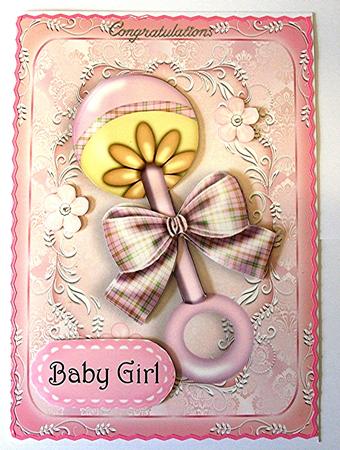 Baby Girl Rattle by Maxine Jones