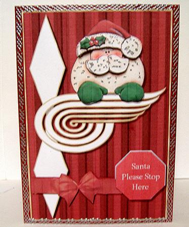 Santa Please Stop Here Topper by Maxine Jones