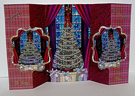 Grand Christmas Tree in the Window by Maxine Jones